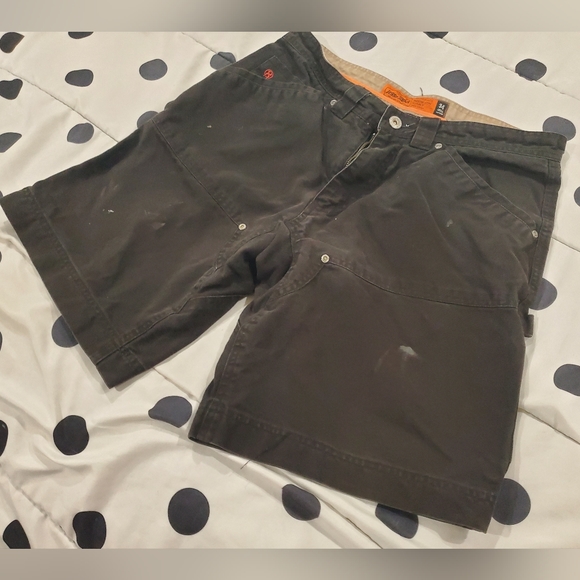 JESSE JAMES Work Shorts ☆ Black ☆ SIZE 34 MENS - Picture 2 of 9